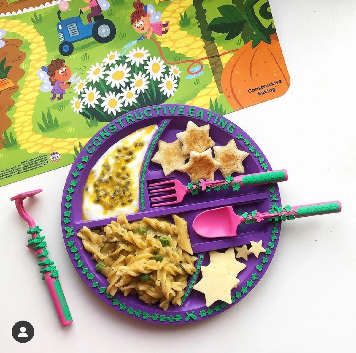 Constructive Eating Utensil Set: Garden Fairy