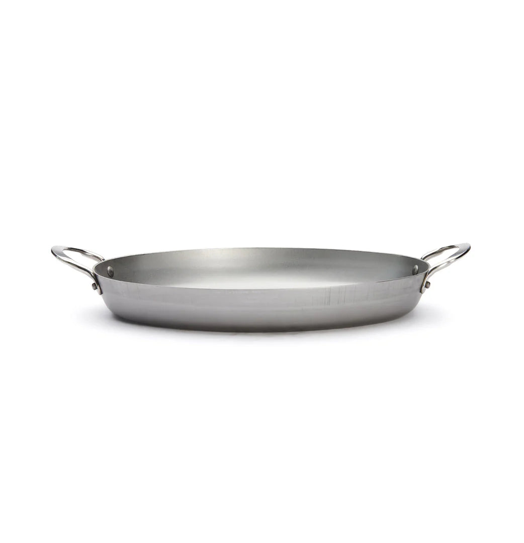 de Buyer MINERAL B Carbon Steel Oval Roasting Pan