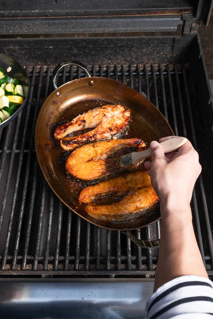 de Buyer MINERAL B Carbon Steel Oval Roasting Pan