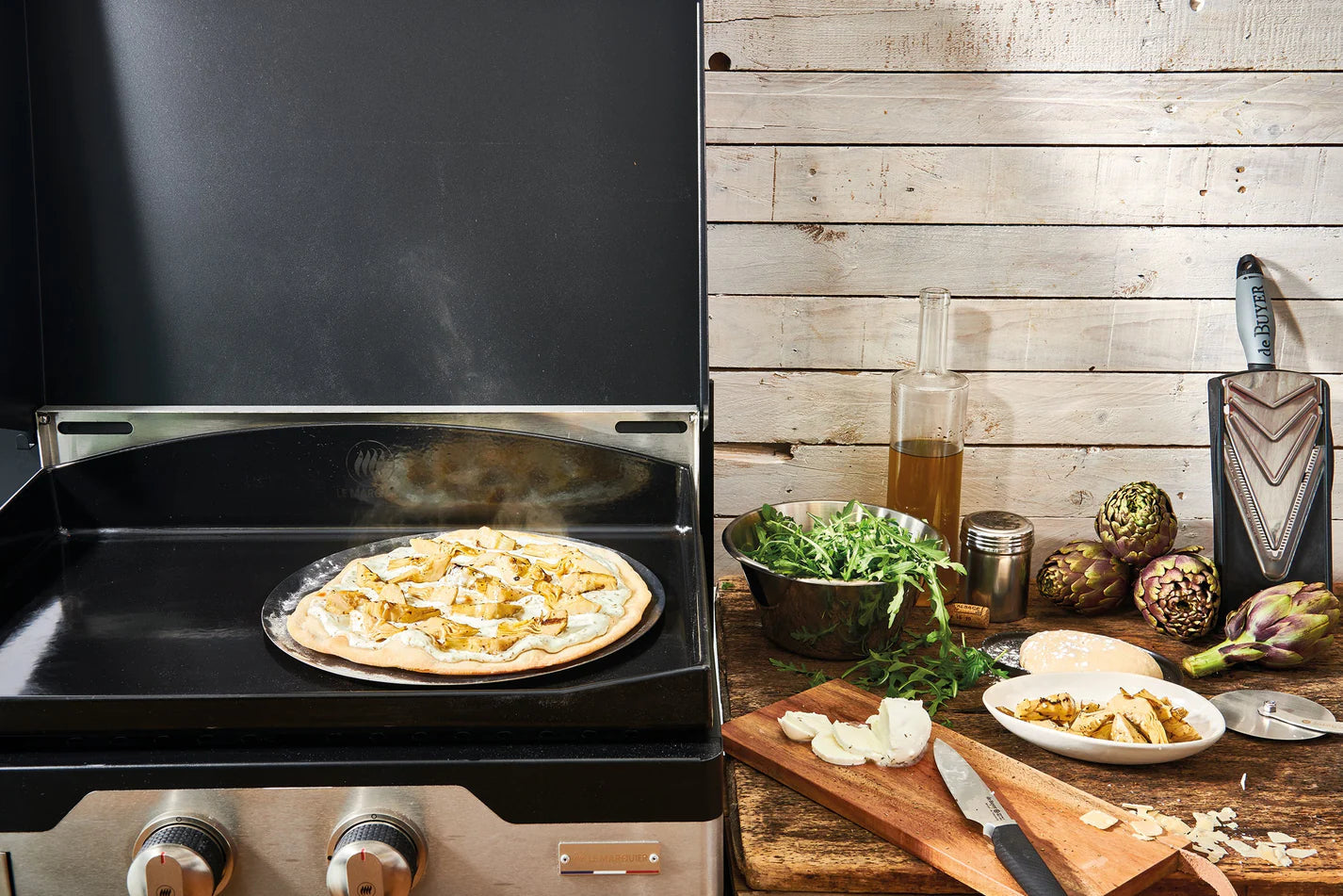 de Buyer Mineral B Element Carbon Steel Pizza & Tart Pan: 12.5"