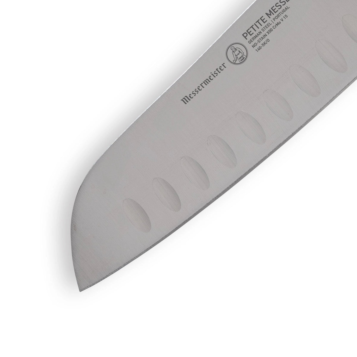 Messermeister Petite Messer 5" Kullens Santoku Knife: Orange