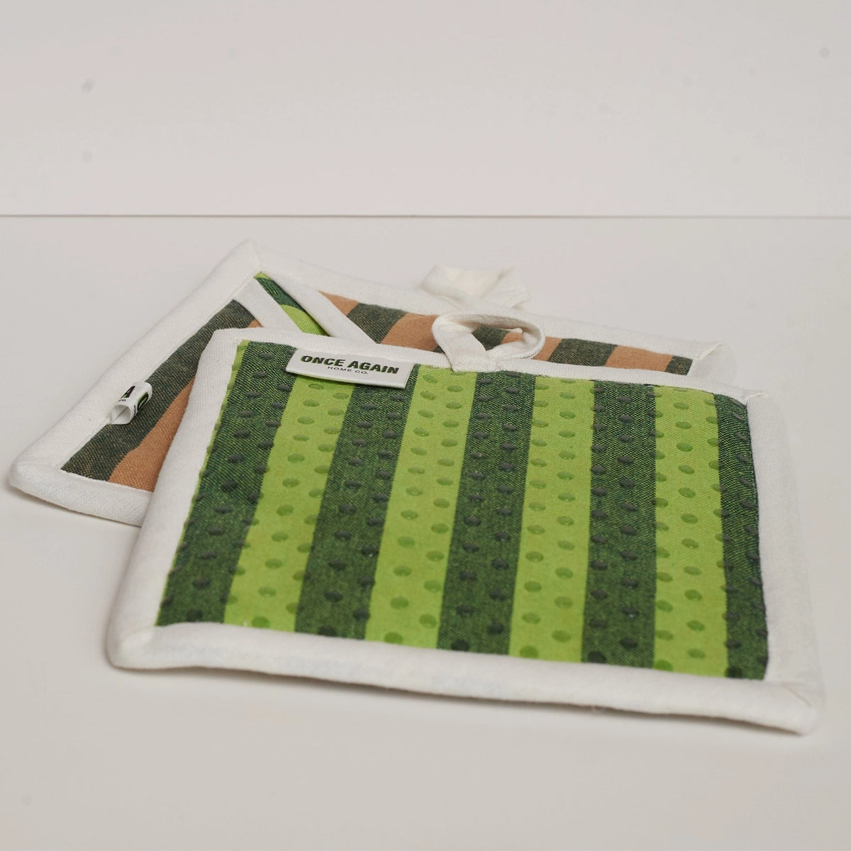 Once Again Home re:heat Potholders (Set of 2): Sand