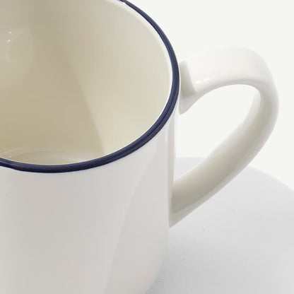 MADE IN® Tabletop Coffee Mugs (Set of 4): Blue Rim