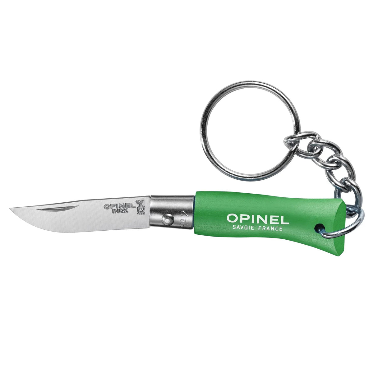 Opinel N°2 Stainless Steel Pocket Knife: Green