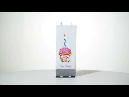 Flatyz Candle: Happy Birthday Cupcake