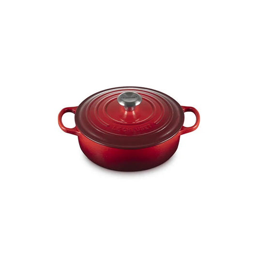 Le Creuset Round Wide Dutch Oven:  3.5 QT, Cerise